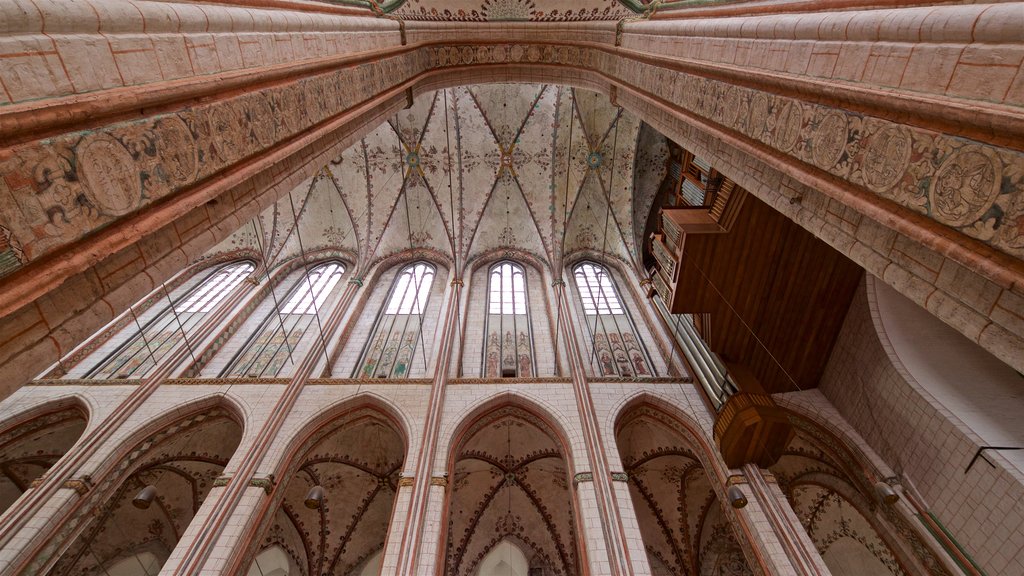 Marienkirche showing a church or cathedral, heritage elements and interior views