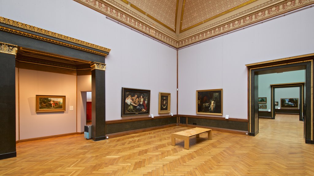 Museum Schwerin mostrando arte e vistas internas