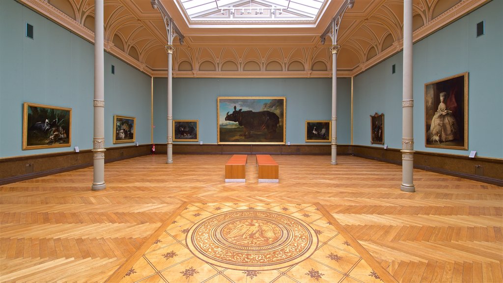 Museum Schwerin showing interior views and art