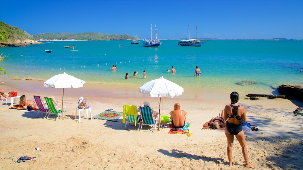 Azeda Beach showing general coastal views, a sandy beach and swimming