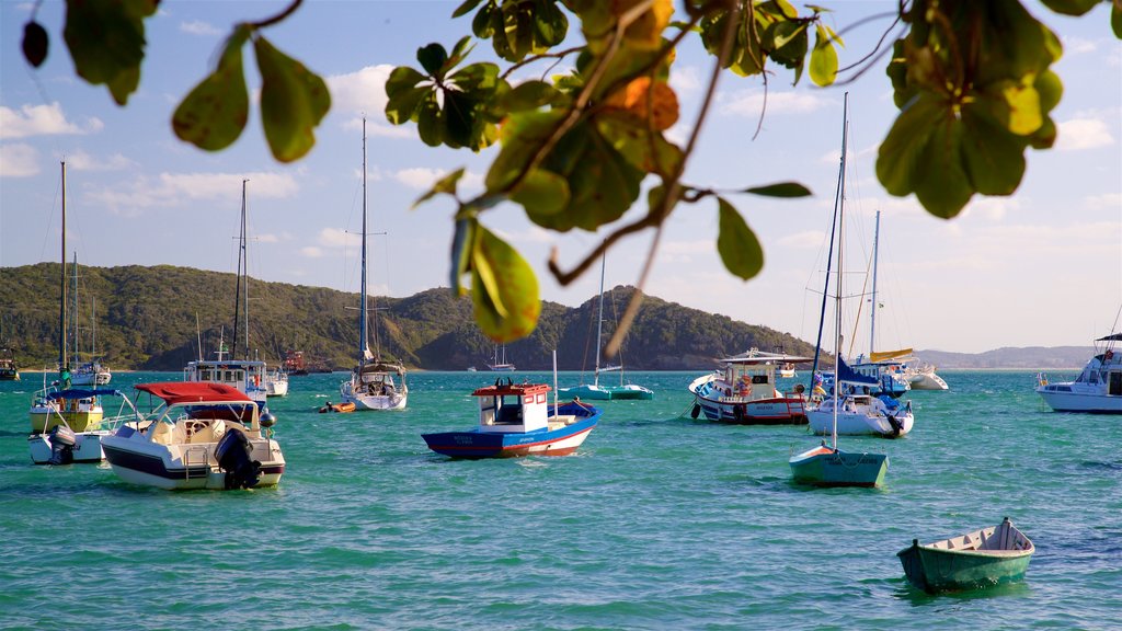 Praia dos Ossos toont een baai of haven