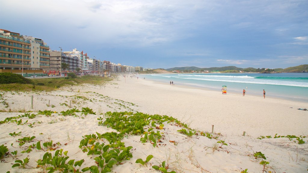 Forte Beach featuring a city, a beach and a coastal town