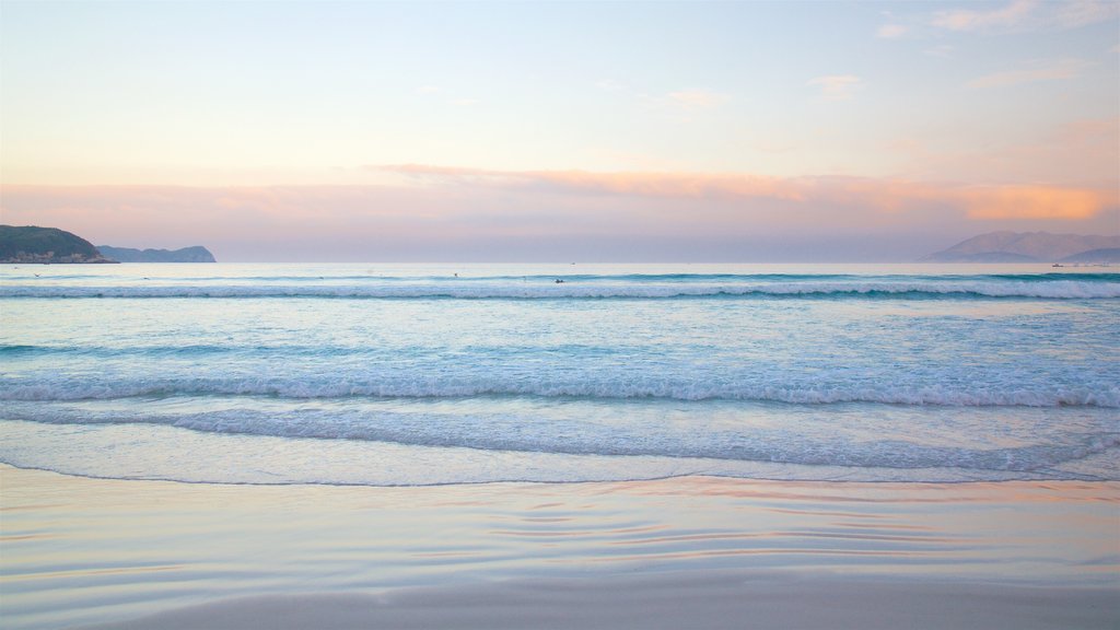 Forte Beach showing landscape views, a sunset and general coastal views