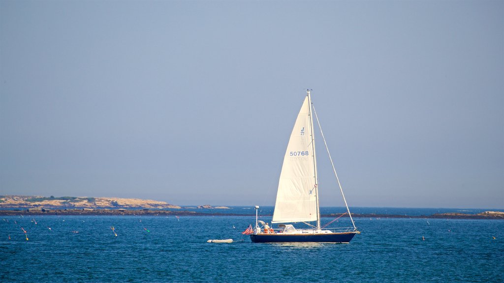 Bailey Island showing sailing and general coastal views