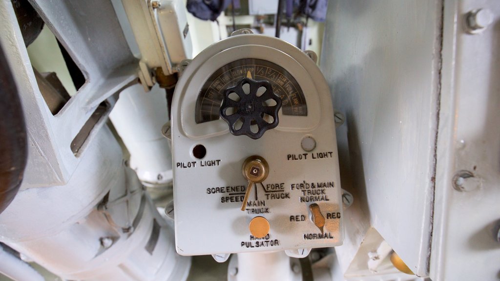 USS Slater showing interior views and military items