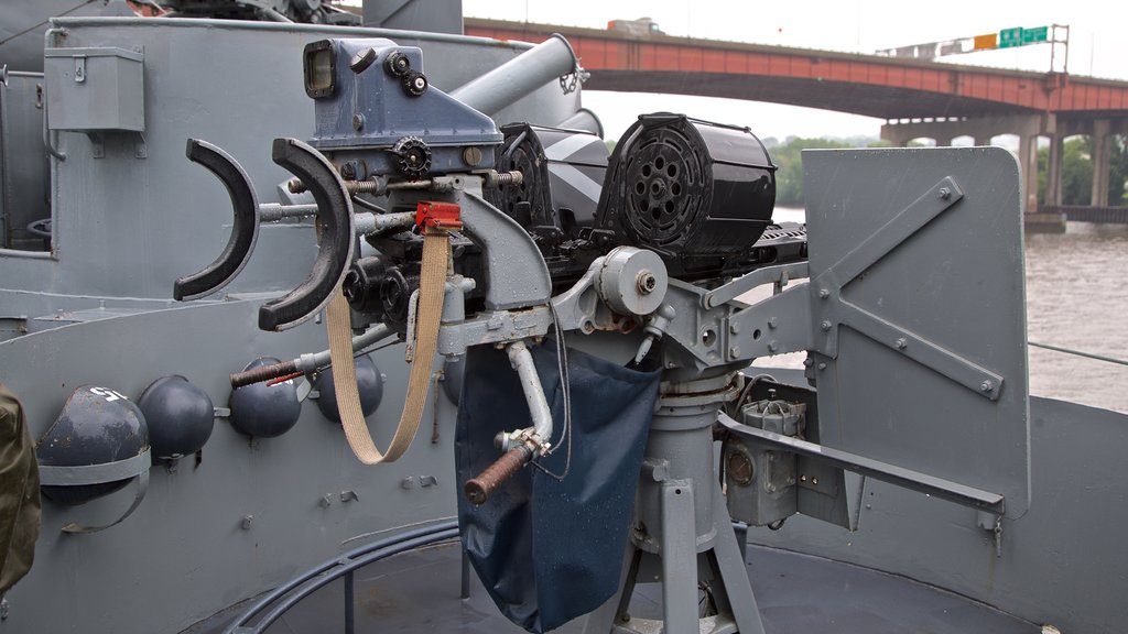 USS Slater showing military items