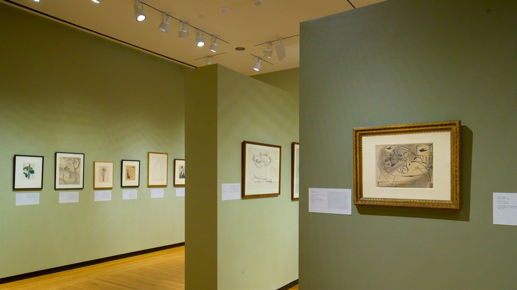 Musée d\'art de Bowdoin College qui includes scènes intérieures et art