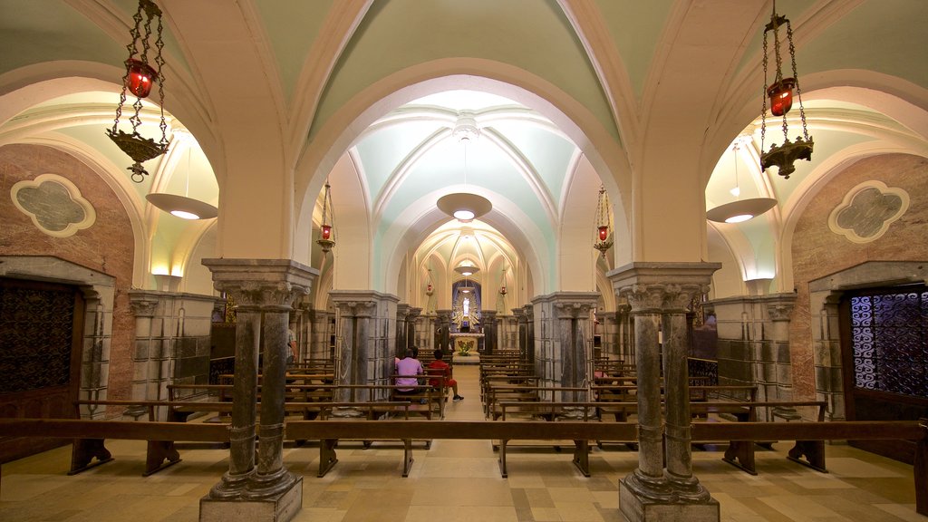 Notre-Dame de l\'Immaculee-Conception showing a church or cathedral and interior views