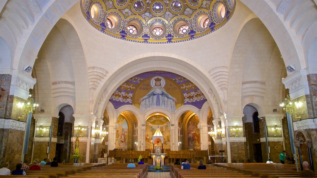 Rosary Basilica which includes interior views, a church or cathedral and heritage elements