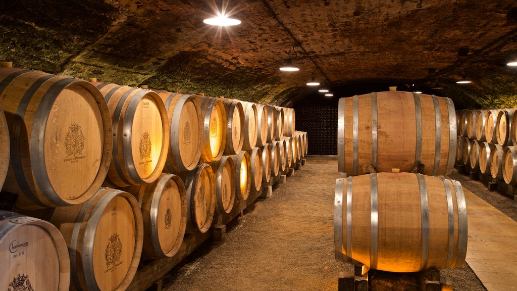 Chateau de Pommard showing interior views