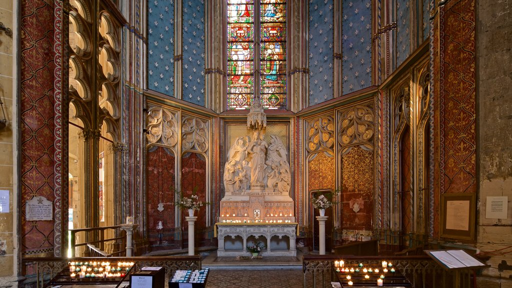 Cathédrale Saint-Étienne ofreciendo una iglesia o catedral, vistas interiores y elementos del patrimonio