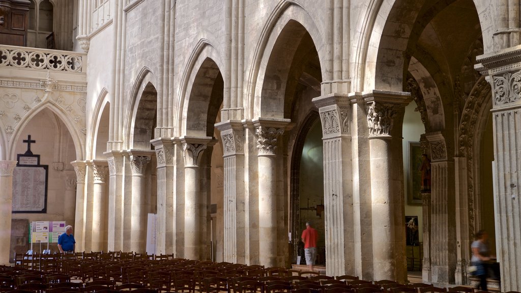 Chalon Cathedral showing interior views, a church or cathedral and heritage elements