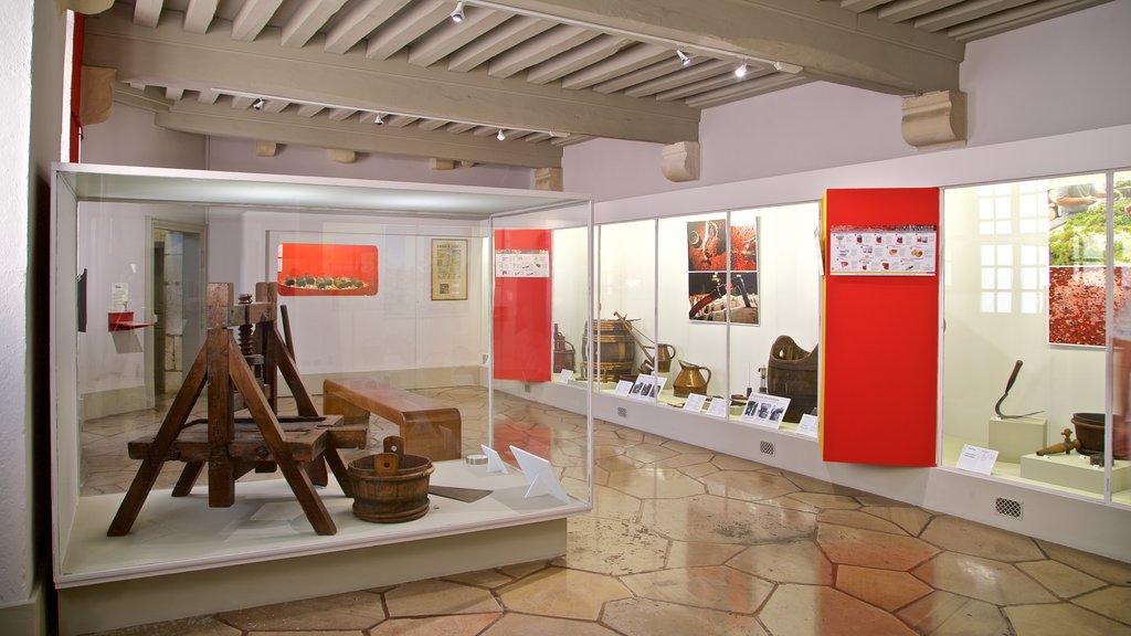 Burgundy Wine Museum showing interior views