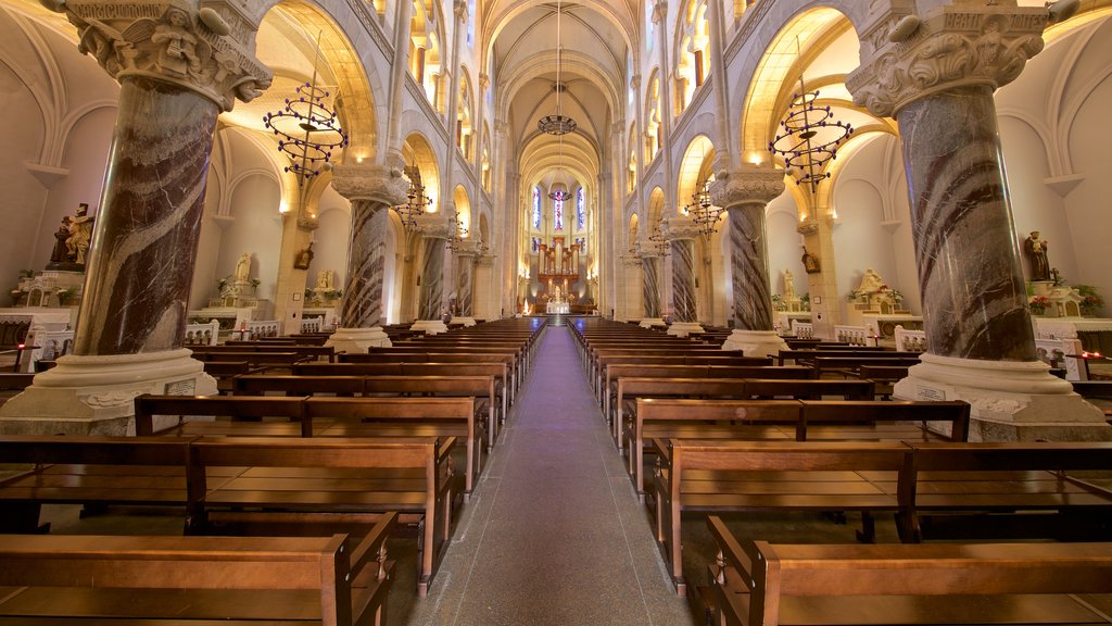 Eglise Paroissiale du Sacré Coeur showing interior views, heritage elements and a church or cathedral