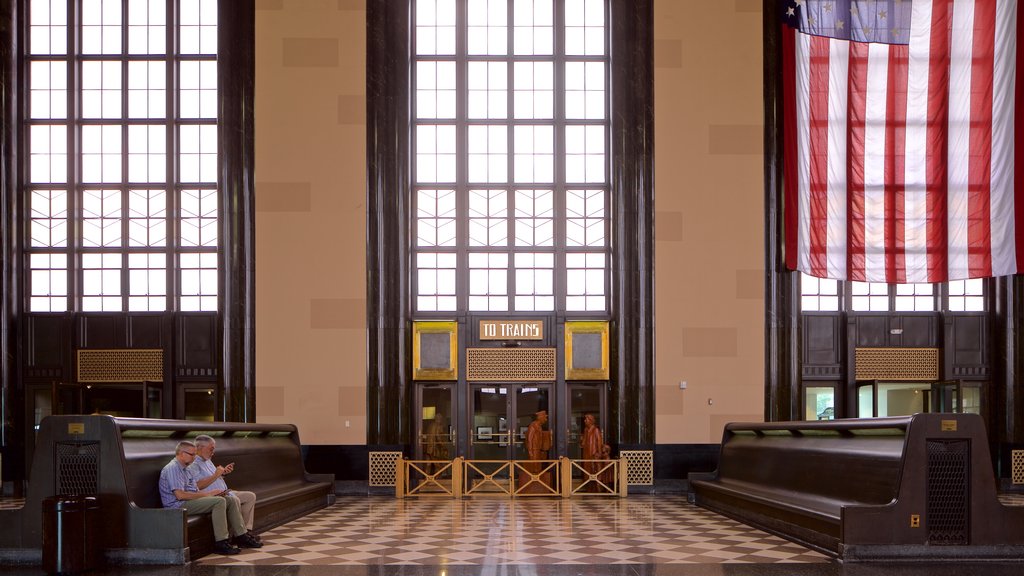 The Durham Museum showing interior views as well as a couple