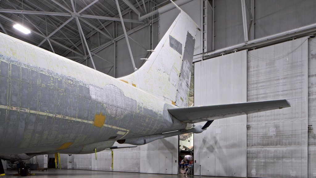 Strategic Air Command and Aerospace Museum showing aircraft and interior views