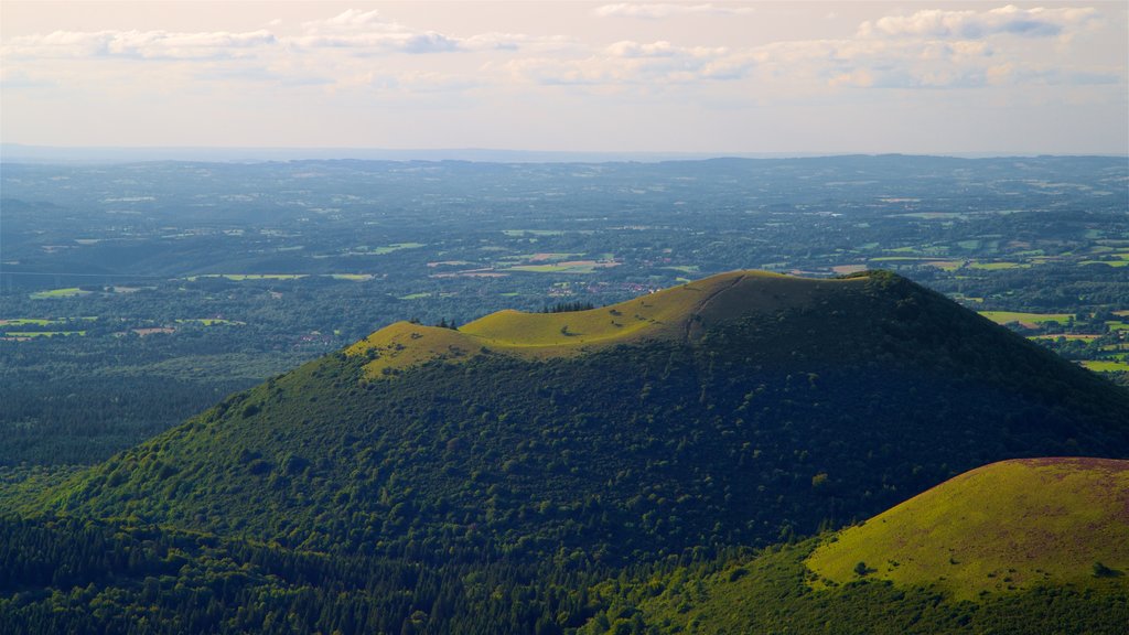 Puy de Dome showing landscape views, a sunset and tranquil scenes