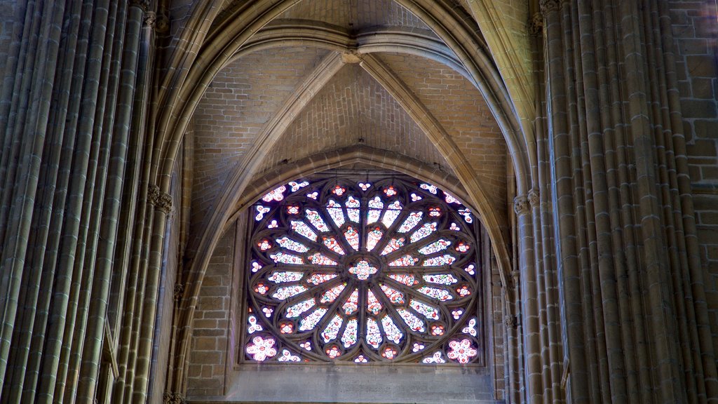 Limoges Cathedral showing a church or cathedral, interior views and heritage elements