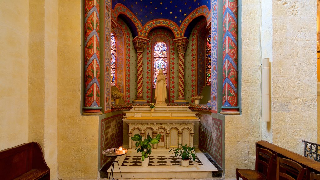 Basilica of Notre-Dame-du-Port showing interior views, religious elements and a church or cathedral