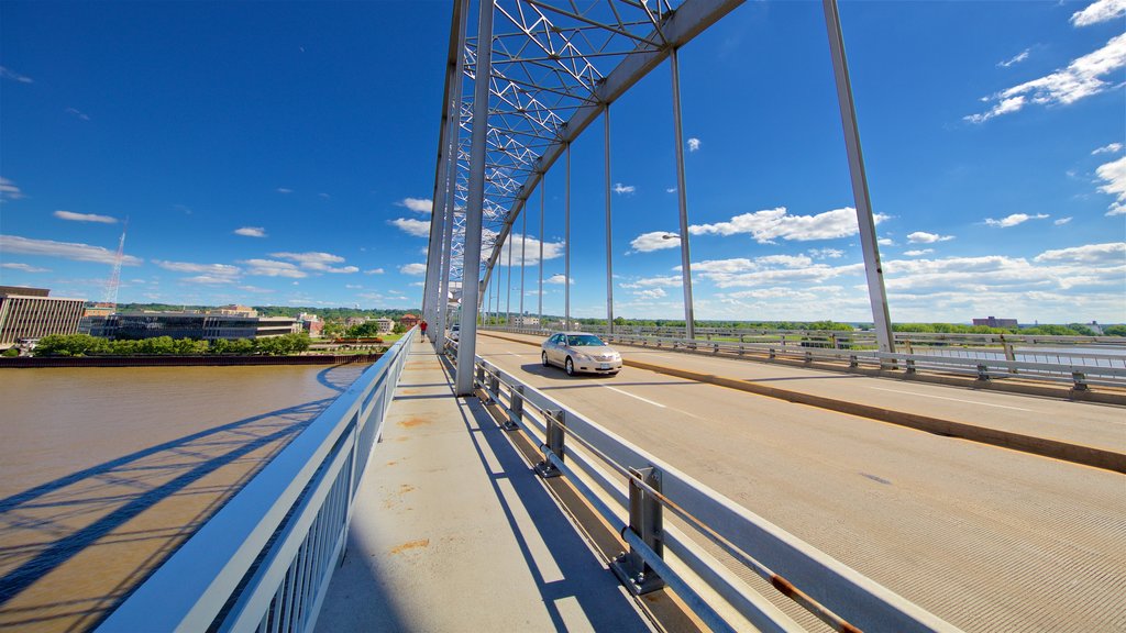 Davenport featuring a river or creek and a bridge