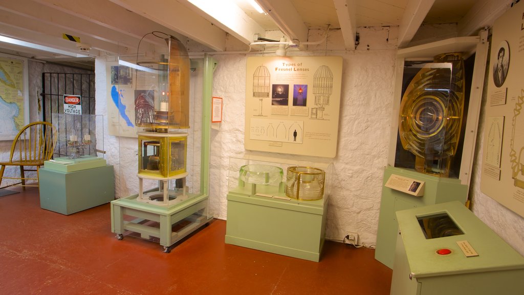 Point Pinos Lighthouse showing interior views