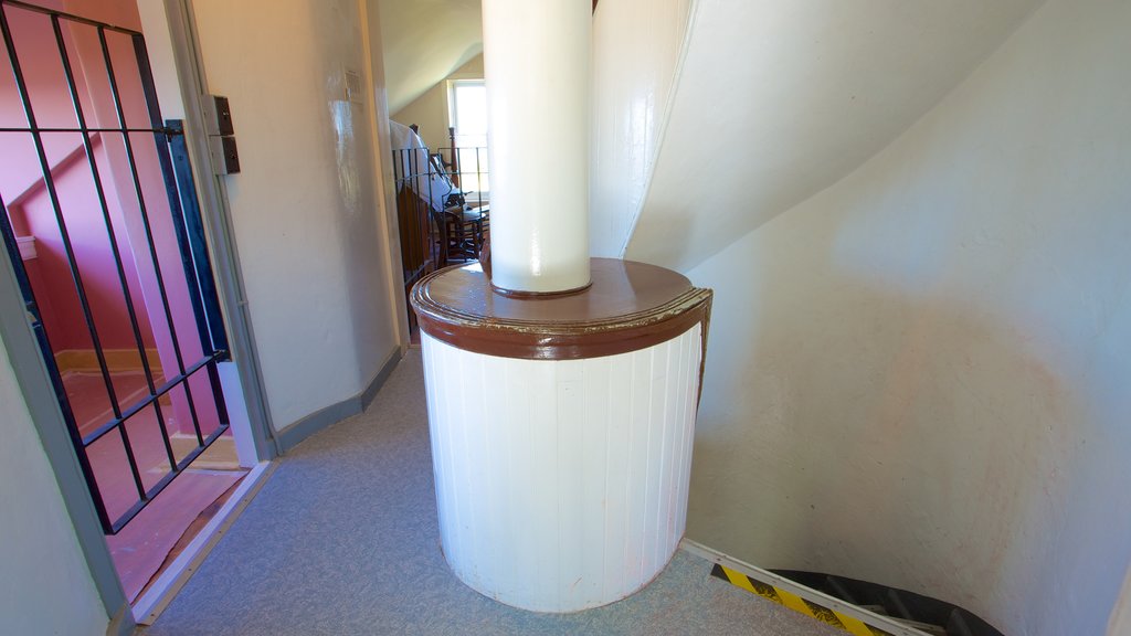 Point Pinos Lighthouse showing a lighthouse, interior views and heritage architecture