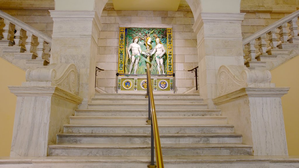 Walters Art  Museum showing interior views and art