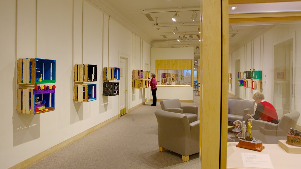 Minneapolis Institute of Arts showing art and interior views as well as an individual female