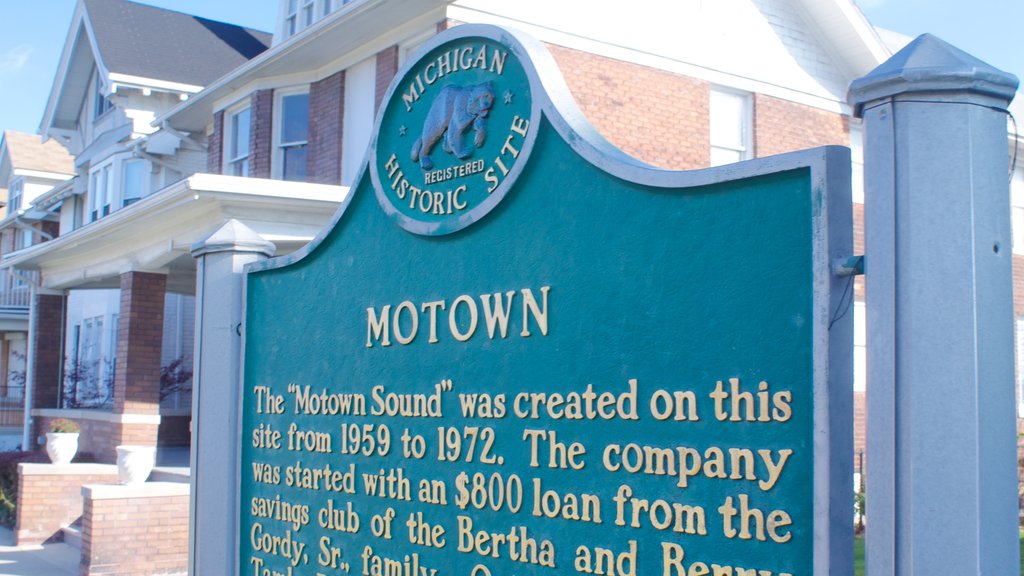 Motown Historical Museum mostrando segnaletica