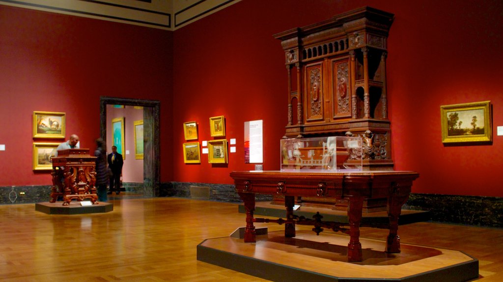 Detroit Institute of Arts showing art and interior views