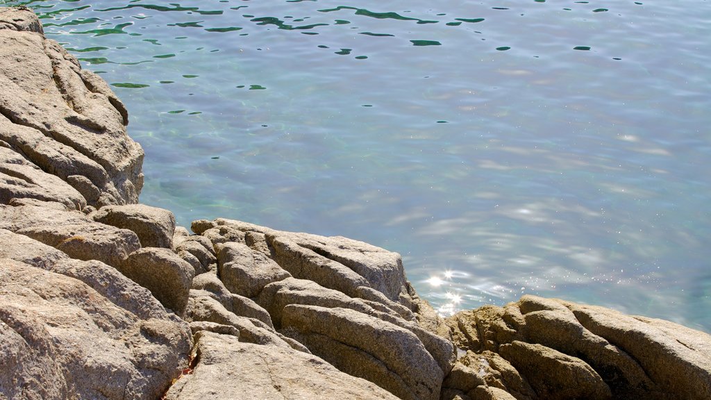 Laem Singh Beach showing rugged coastline