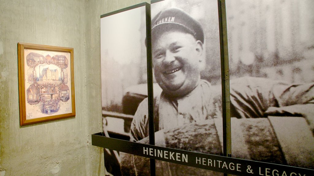 Heineken Experience showing interior views