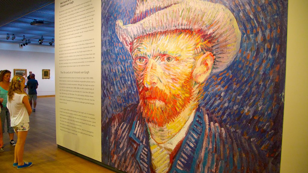 Van Gogh Museum showing interior views and hiking or walking