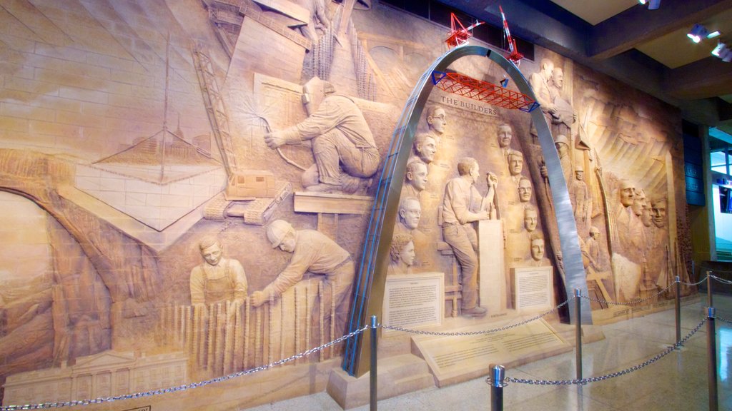 Gateway Arch showing art and interior views