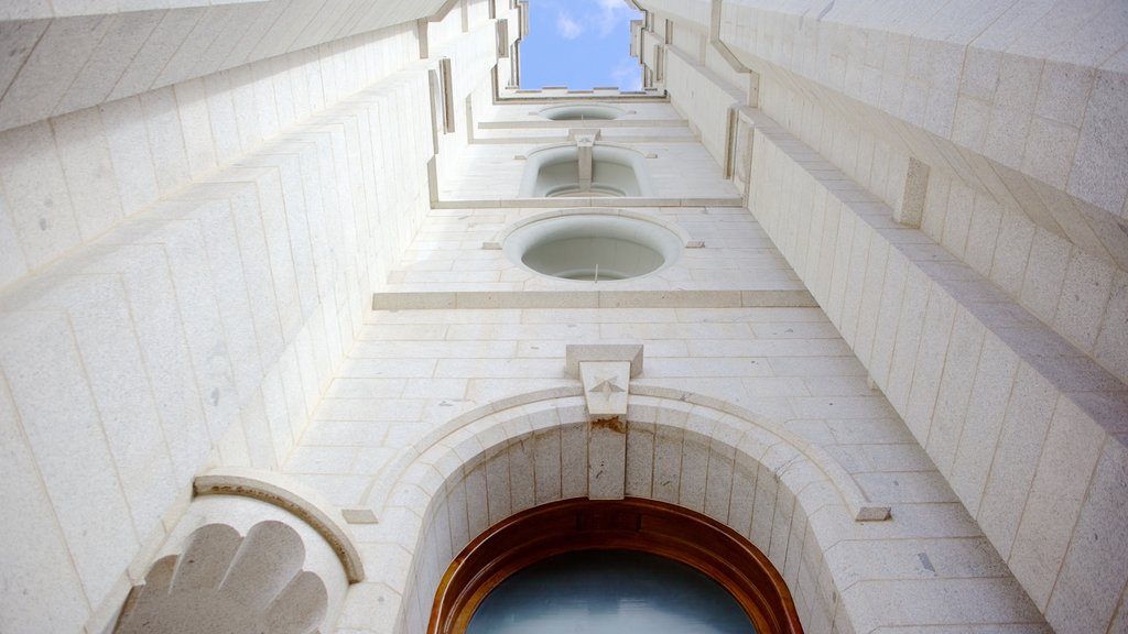 Salt Lake Temple featuring a church or cathedral and religious elements