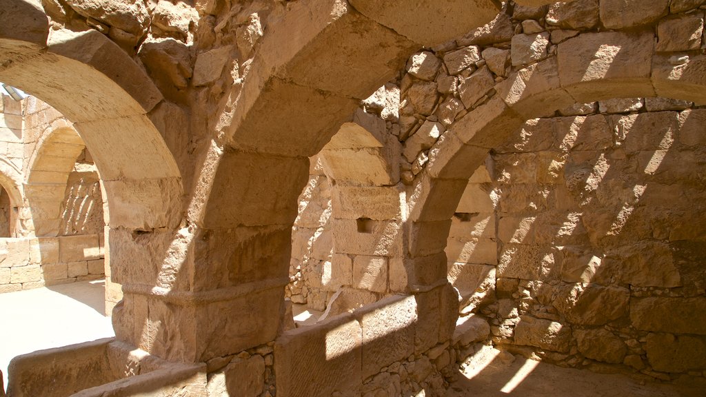 Parque nacional de Mamshit ofreciendo elementos patrimoniales y ruinas de edificios