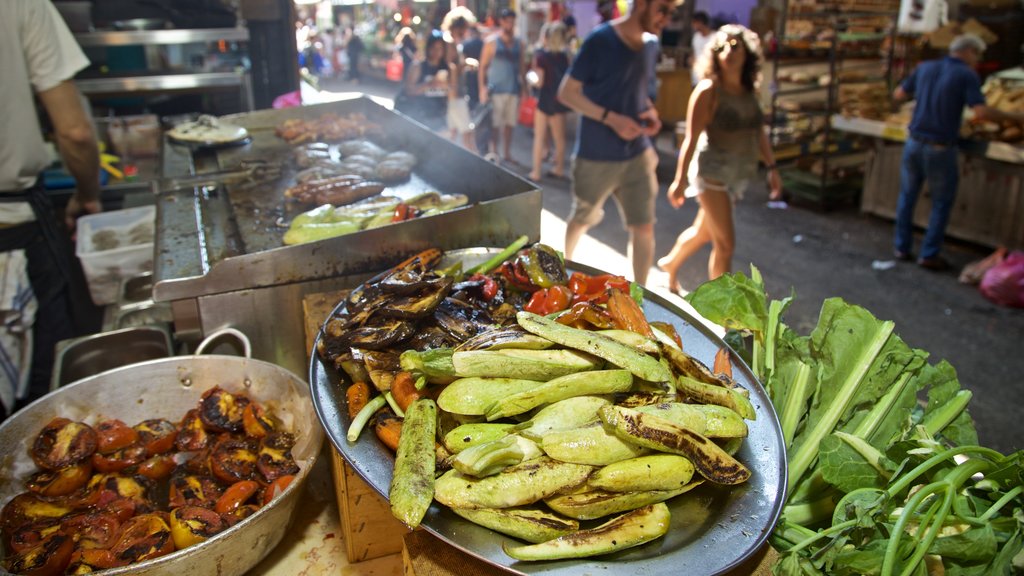 Mercado del Carmel ofreciendo comida y mercados