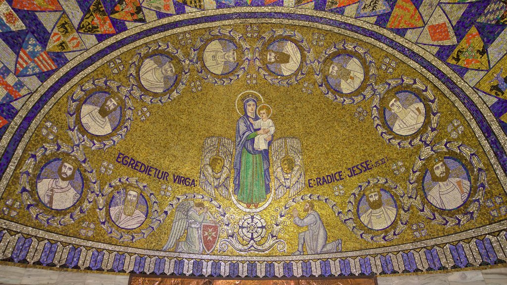 Dormition Abbey showing religious aspects and art