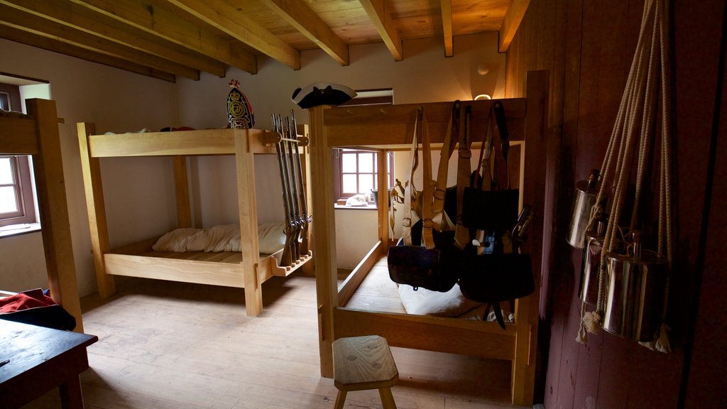 Old Barracks Museum showing a house, heritage elements and interior views