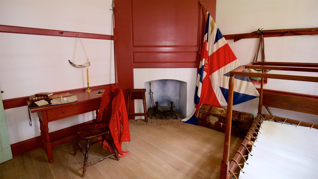 Old Barracks Museum showing heritage elements, a house and interior views