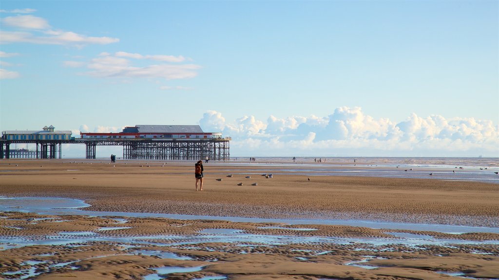 Blackpool Beach que inclui paisagem, uma praia de areia e paisagens litorâneas