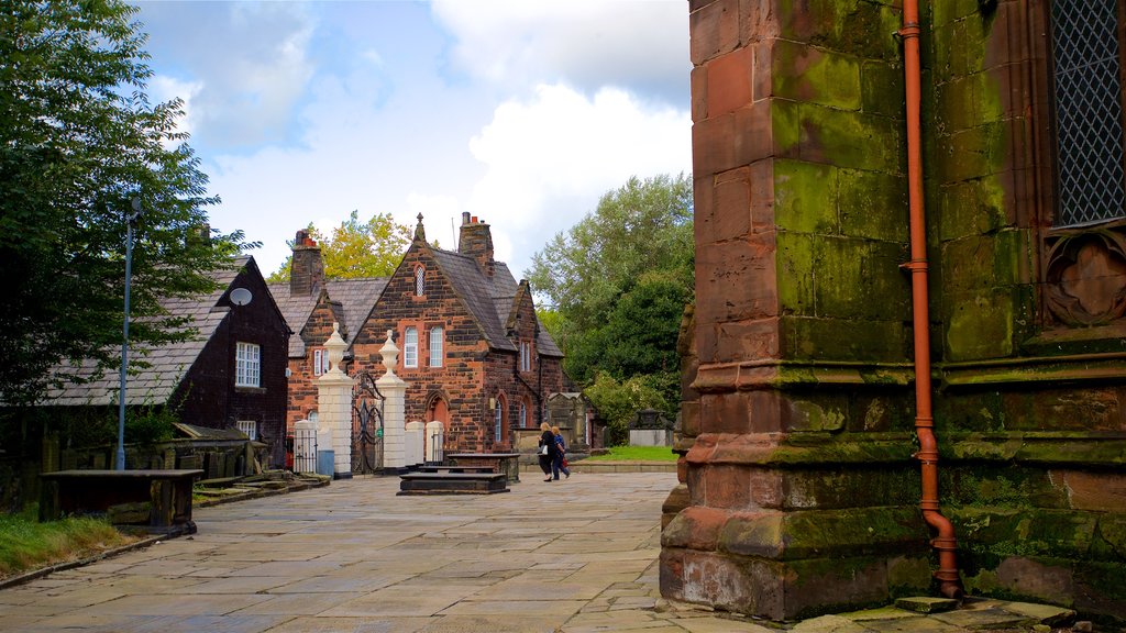 Warrington Parish Church showing heritage elements