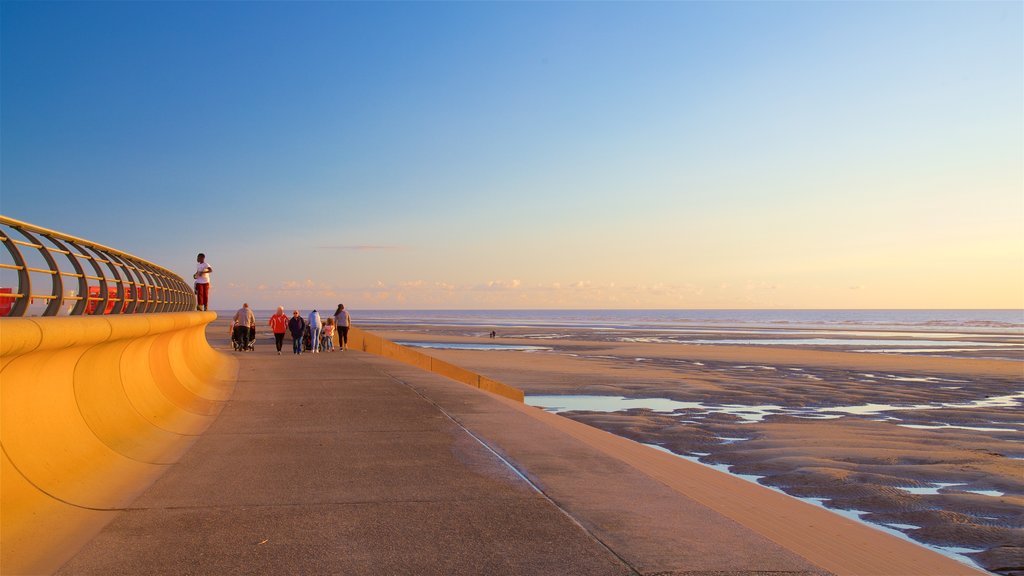 Central Beach which includes general coastal views, landscape views and a sunset