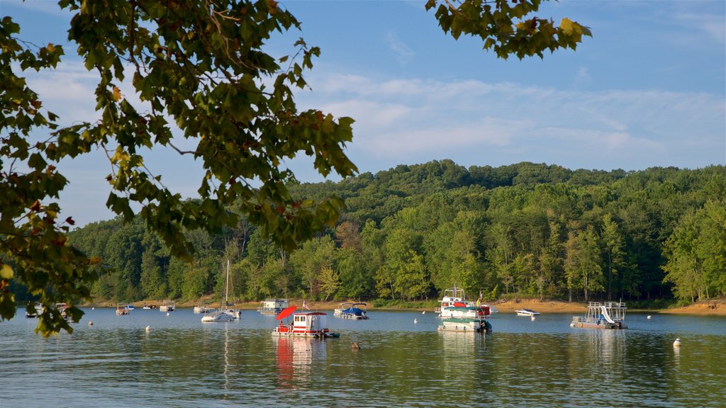 Monroe Lake featuring a river or creek and a bay or harbour