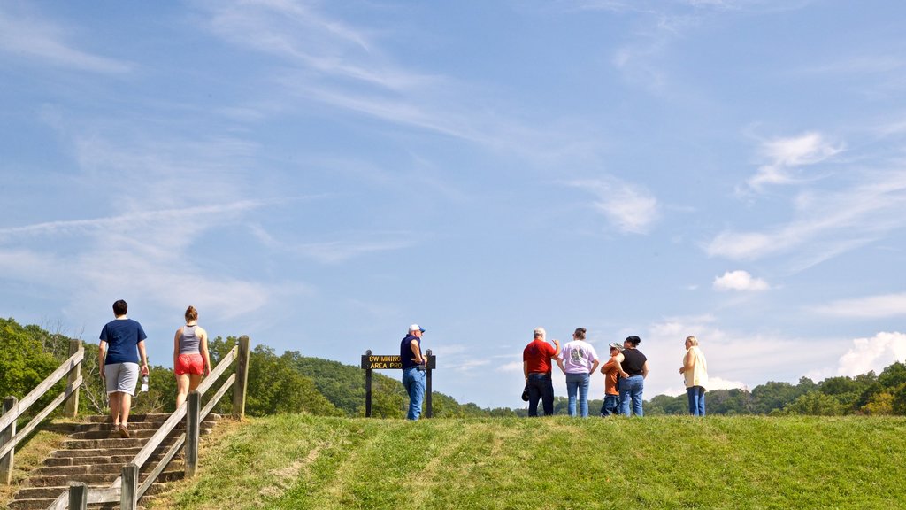 Brown County State Park showing tranquil scenes as well as a small group of people