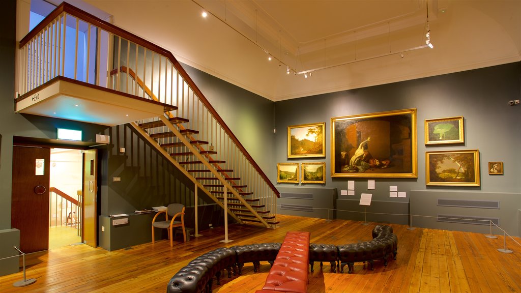 Derby Museum and Art Gallery featuring art and interior views