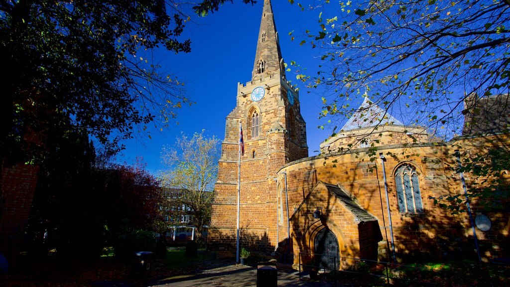 Church of the Holy Sepulchre showing a church or cathedral and heritage architecture