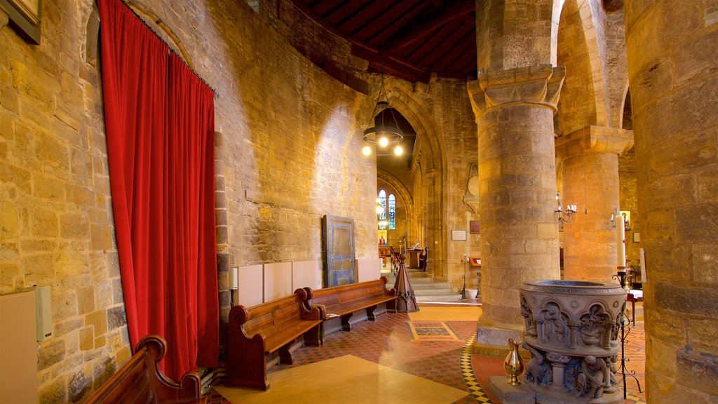 Church of the Holy Sepulchre showing interior views and heritage elements