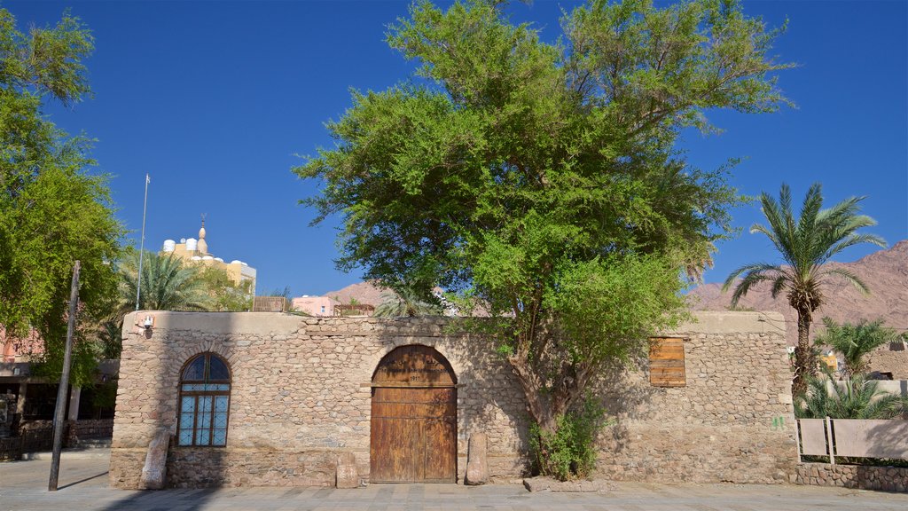 Fortaleza de Aqaba que incluye elementos del patrimonio y una casa