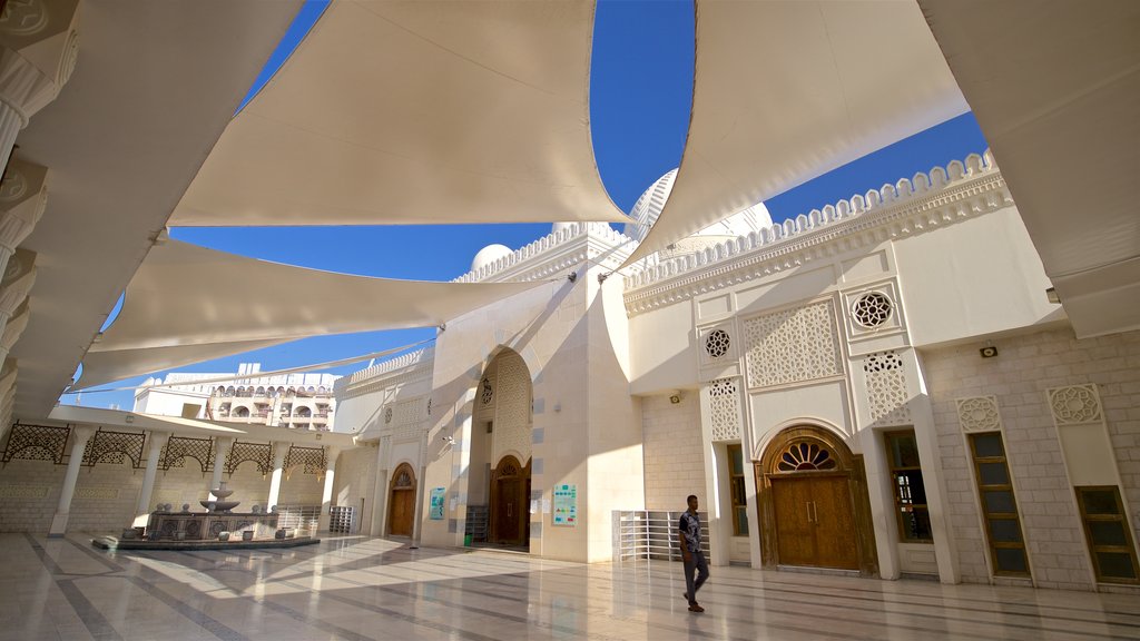 Aqaba featuring a fountain as well as an individual male